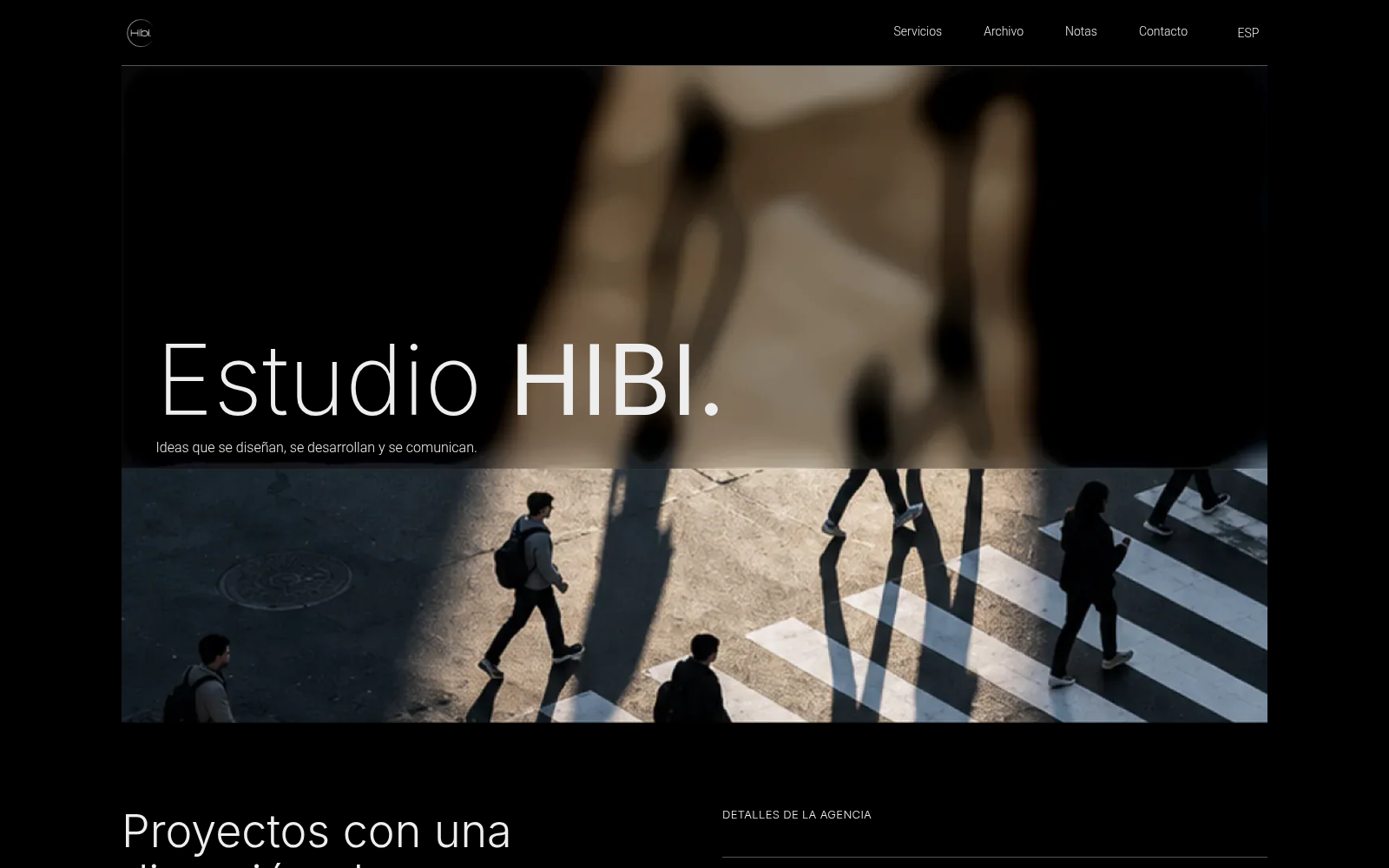 Hibi Web - Editorial digital studio site
